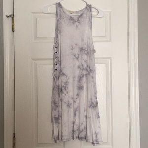 Marble gray and white dress